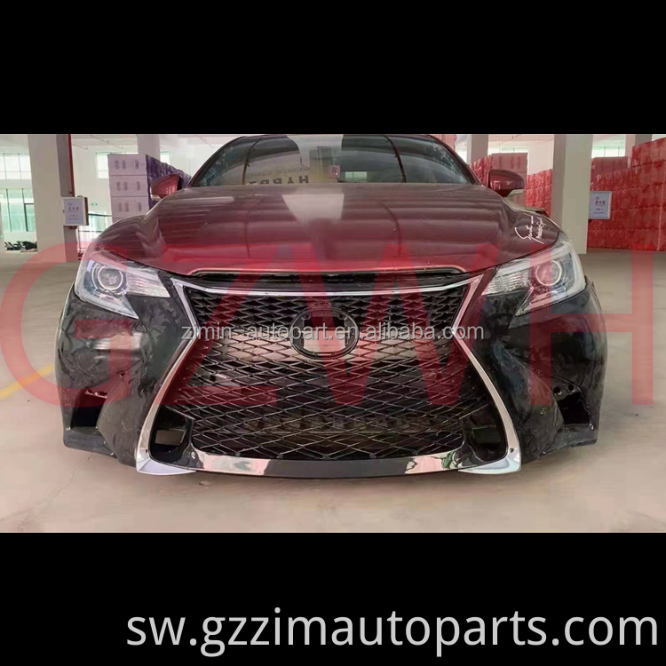 Vifaa vya Gari Kuboresha Facelift Front Bumper Bodykit Kwa mabadiliko ya Reiz kuwa GS250